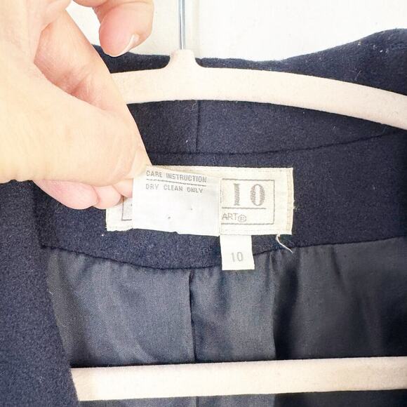 VTG STUDIO Michelle Stuart Wool Blend Sailor Style Peacoat Long Length Size 10 - Picture 16 of 16